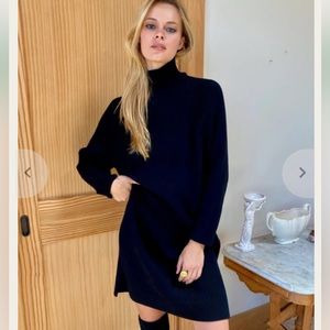 Emerson Fry Rib knit Sweater dress black size S